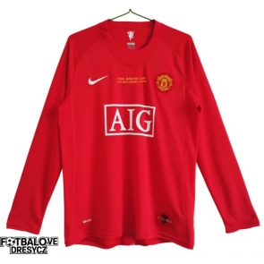 Manchester United 2007-2008 Champions League Retro Domácí Dres Dlouhý Rukáv Manchester United 2007-2008 Champions League Retro Domácí Dres Dlouhý Rukáv